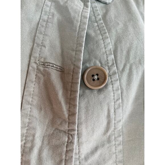 Talbots sage green bomber jacket/blazer 14 98% cotton 2% spandex Classy - Picture 3 of 5